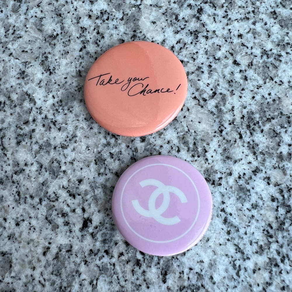 Chanel Button Brooch Badge